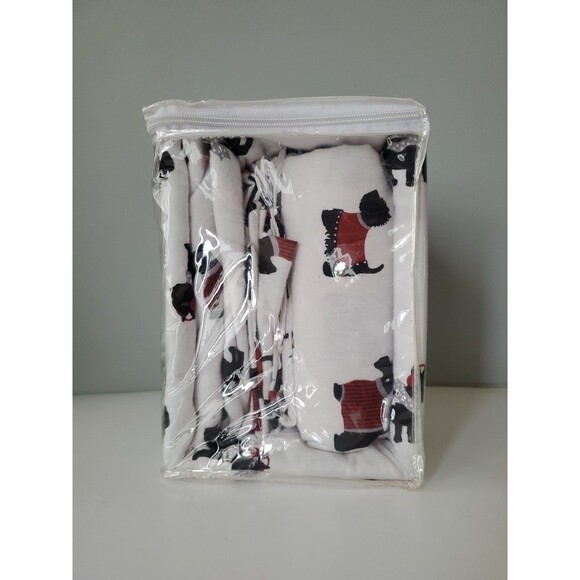 Country Curtains 100% Cotton Soft and Warm 4 PC Dog Print Full Flannel Sheet Set - Picture 4 of 8